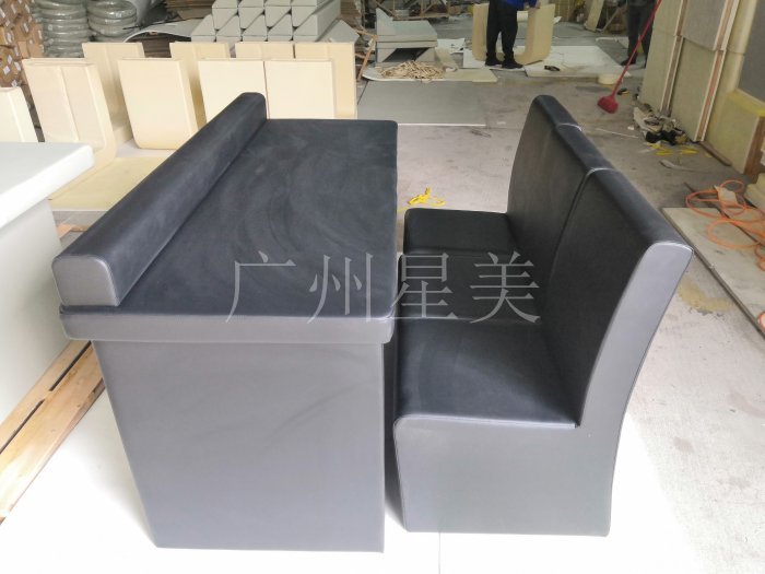 询问室防撞阻燃软包桌椅