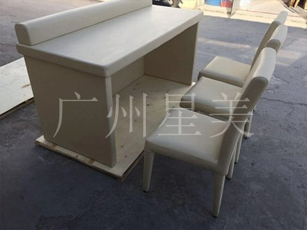 谈话室询问间软包桌椅防撞墙面阻燃软包